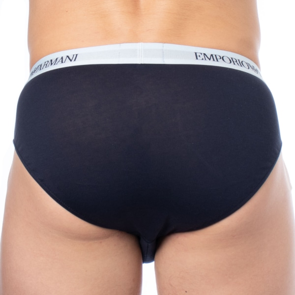 Emporio Armani Pure Cotton Briefs - Navy