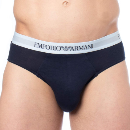 Slip Pure Cotton Bleu Marine Emporio Armani