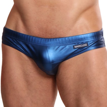 Slip de Bain Aurora Bleu Metallisé Marcuse