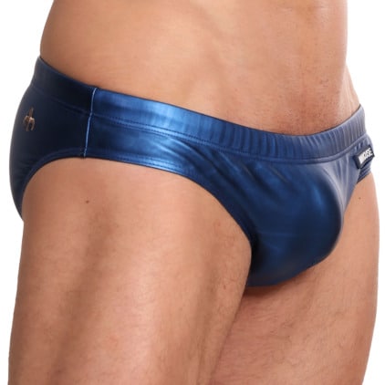 Slip de Bain Aurora Bleu Metallisé Marcuse