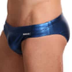 Slip de Bain Aurora Bleu Metallisé Marcuse
