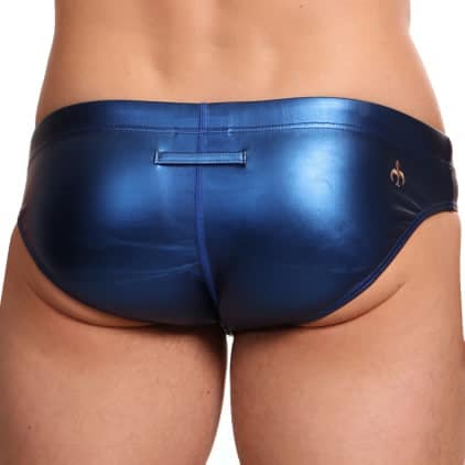 Slip de Bain Aurora Bleu Metallisé Marcuse