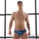 Slip de Bain Aurora Bleu Metallisé Marcuse