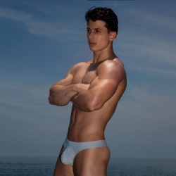 Marcuse Inflate Swim Thong - Grey