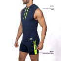 Addicted Logo Band Shorts - Navy