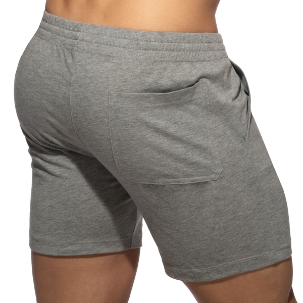 Short Bande Logo Gris Chiné Addicted