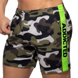 Addicted Logo Band Shorts - Camo
