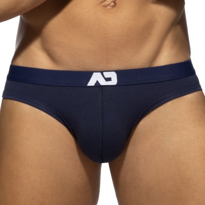 Lot de 3 Slips Bikinis AD Essential Blanc - Marine - Noir Addicted