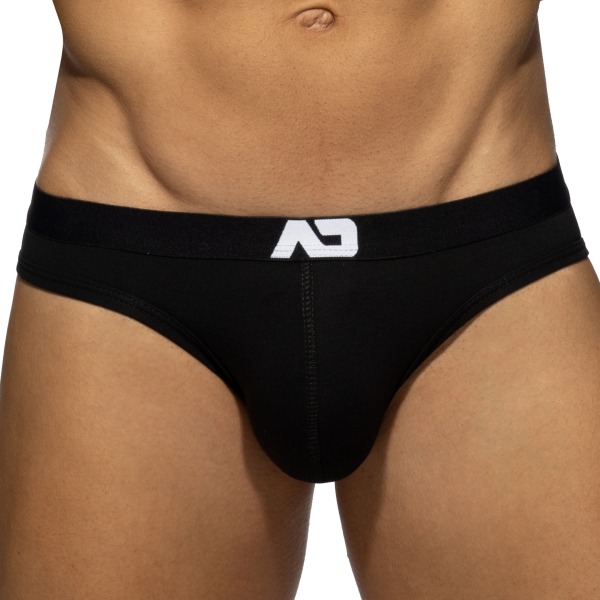 Lot de 3 Slips Bikinis AD Essential Blanc - Marine - Noir Addicted