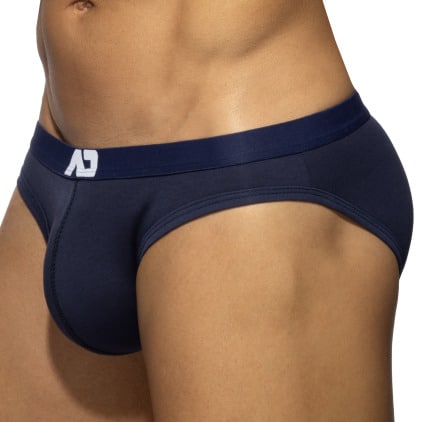 Lot de 3 Slips Bikinis AD Essential Blanc - Marine - Noir Addicted