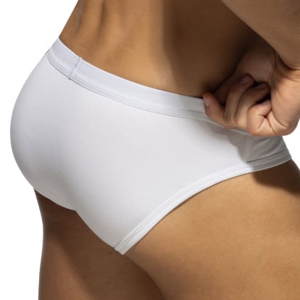 Lot de 3 Slips Bikinis AD Essential Blanc - Marine - Noir Addicted