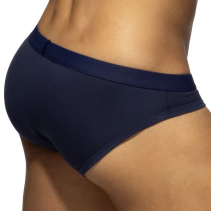 Lot de 3 Slips Bikinis AD Essential Blanc - Marine - Noir Addicted