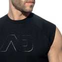 Débardeur Crop Top Coton Recyclé Noir Addicted