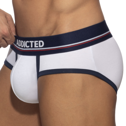 Addicted Cotton Briefs - White
