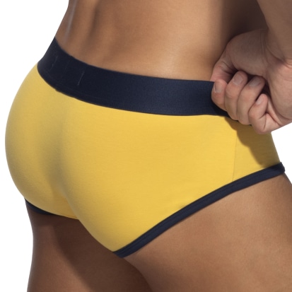Addicted Playful Cotton Briefs - Yellow
