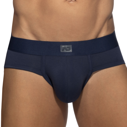 Addicted Plain Cotton Briefs - Navy