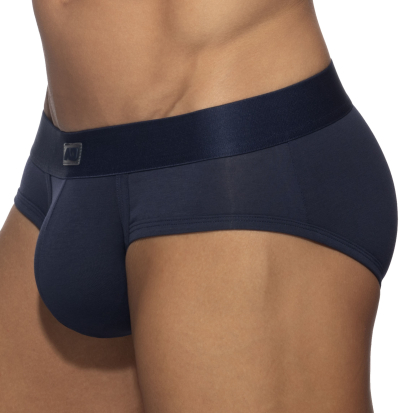 Addicted Plain Cotton Briefs - Navy