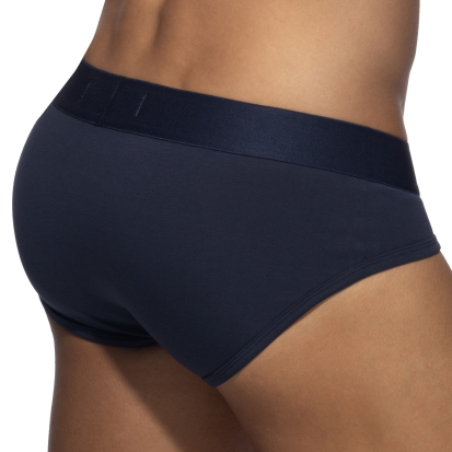 Addicted Plain Cotton Briefs - Navy