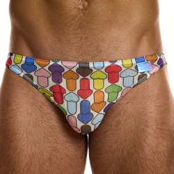 Modus Vivendi Rainbow Hearts Mesh Low Cut Briefs