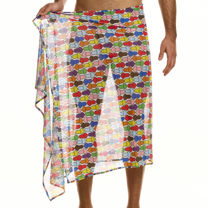 Paréo Mesh Rainbow Hearts Modus Vivendi