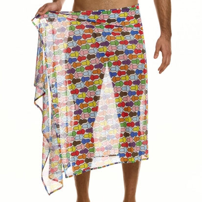Modus Vivendi Rainbow Hearts Mesh Pareo