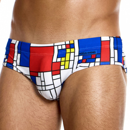 Slip de Bain Classique Mondrian Modus Vivendi