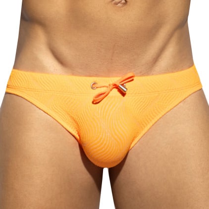 Slip de Bain Wrinkled Orange Fluo ES Collection