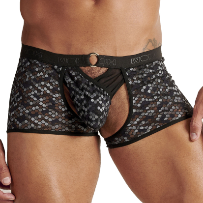 WOH Pure Seduction Boxer String - Black