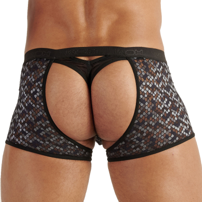 WOH Pure Seduction Boxer String - Black