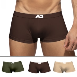 Lot de 3 Boxers Courts AD Essential Beige - Marron - Kaki Addicted