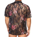Chemisette Dentelle Florale - Noir Alpha Charlie