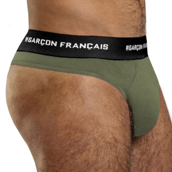 String Coton Kaki Garçon Français