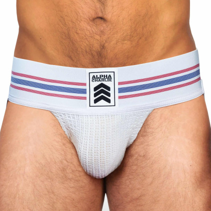Jock Strap Barracks Blanc Alpha Charlie
