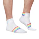 Socquettes Pride Blanches Alpha Charlie