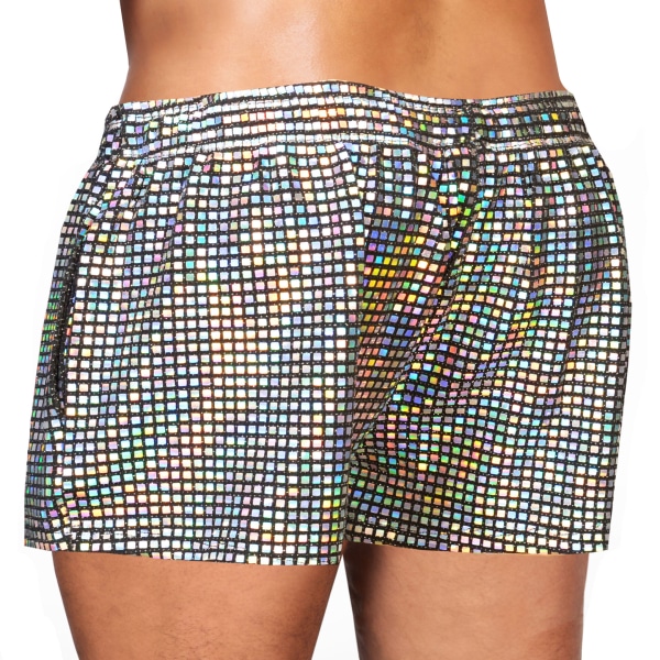 Alpha Charlie Emblem Shorts - Black - Silver