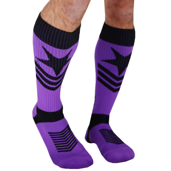 Chaussettes Hautes Cockpit Purpleicious - Violet Breedwell