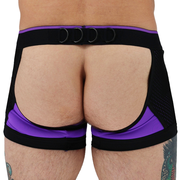 Boxer Jock Chock Cockpit Purpleicious Violet - Noir Breedwell