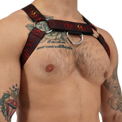 Harnais Bulldog Afterhours Noir - Rouge Breedwell