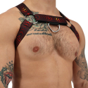 Breedwell Afterhours Bulldog Harness - Black - Red