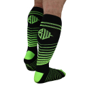 Chaussettes Hautes After Dark - Noir - Vert Fluo Breedwell