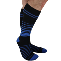 Breedwell After Dark Knee Socks - Black - Blue