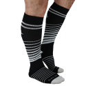 Breedwell After Dark Knee Socks - Black - White