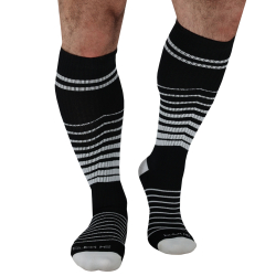 Breedwell After Dark Knee Socks - Black - White