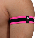 Lot de 2 Brassards After Dark Rose Fluo - Noir Breedwell