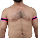 Breedwell 2-Pack After Dark Armbands - Neon Pink - Black