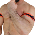 Breedwell 2-Pack After Dark Armbands - Neon Orange - Black