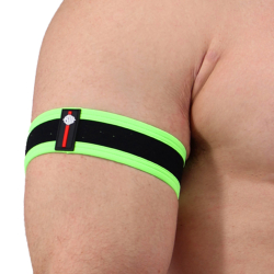 Breedwell 2-Pack After Dark Armbands - Neon Green - Black