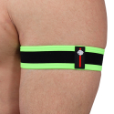 Lot de 2 Brassards After Dark Vert Fluo - Noir Breedwell