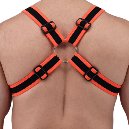 Harnais Body After Dark Orange Fluo Breedwell