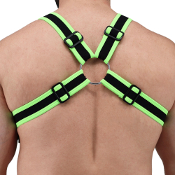 Harnais Body After Dark Vert Fluo Breedwell